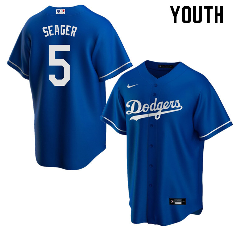 Nike Youth #5 Corey Seager Los Angeles Dodgers Baseball Jerseys Sale-Blue